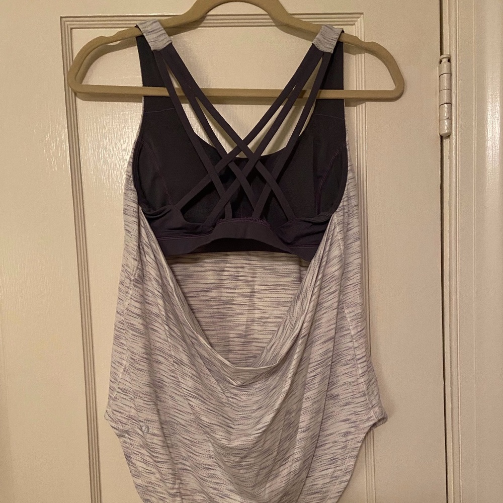 Lululemon Built-in Bra Tank (light/dark grey)
